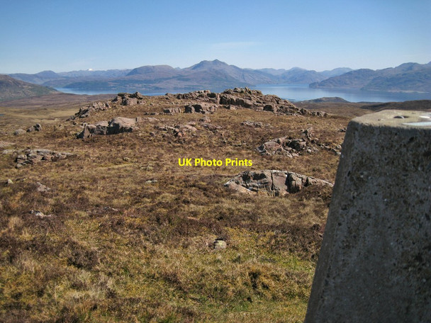 Photo 6"x4" Summit of Sg\u00c3\u00b2rach Breac Drumfearn\/Druim Fhearna c2012