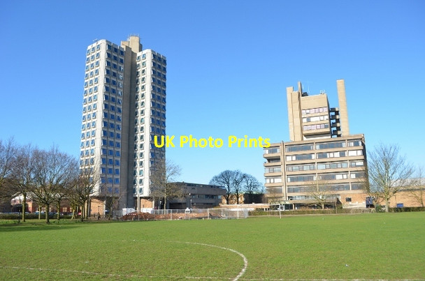 Photo 6"x4" Attenborough and Charles Wilson Buildings Leicester c2012