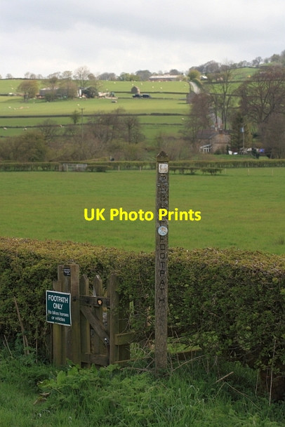 Photo 6"x4" Footpath to Brund Mill Brund c2012