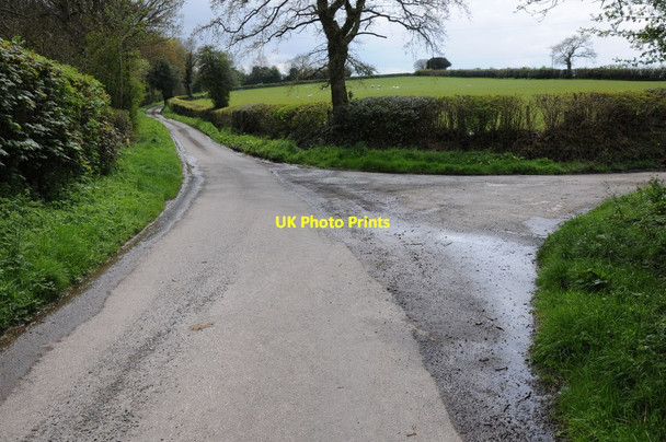 Photo 6"x4" Road junction near Great Penllan Brilley Mountain c2012
