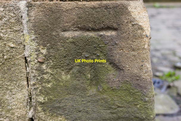 Photo 6"x4" Cut Bench Mark, Yeadon Town Hall Yeadon c2012
