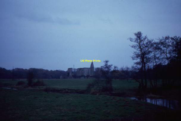 Photo 6"x4" Newark Priory, autumn light fading Pyrford Green c1999