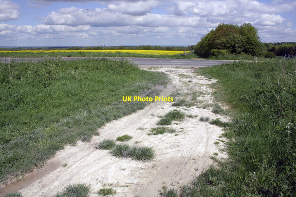Photo 6"x4" Bridleway from Furzewick Down at junction with Chainhill Road Wantage c2012