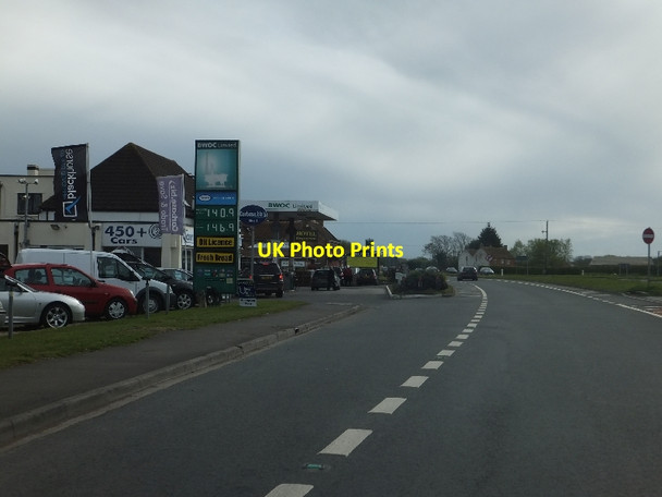 Photo 6"x4" Car dealers and filling station at White Cross White Cross\/ST3449 c2012