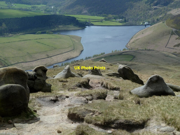Photo 6"x4" Start of the path down to Kinder Reservoir Farlands Booth c2012