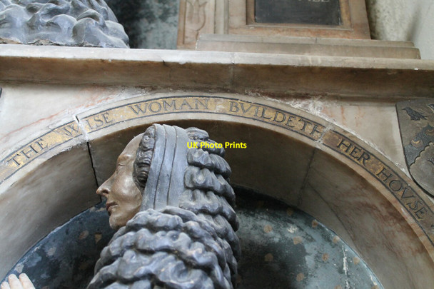 Photo 6"x4" One of the Manners daughters, memorial, All Saints' church Bakewell c2012