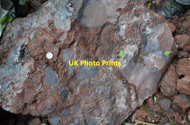 Photo 6"x4" Peperite Rocks Venny Tedburn c2012