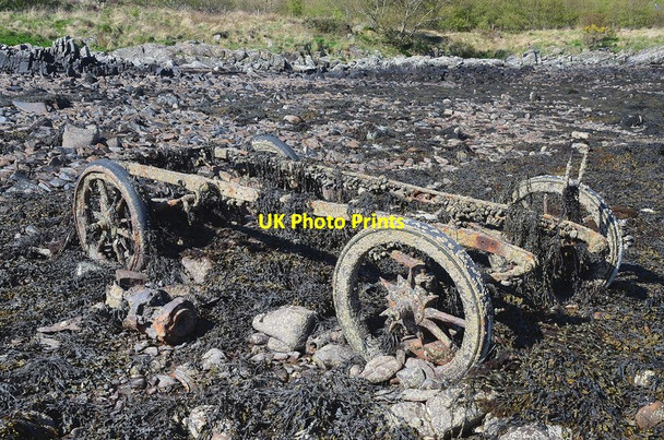 Photo 6"x4" Remains of Sir George Bullough's shooting brake (2) Kinloch\/NM4099 c2012