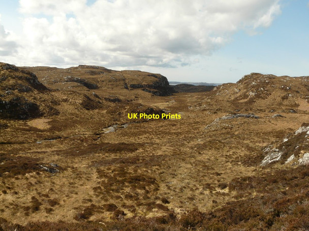 Photo 6"x4" The course of Allt Loch na h-Airigh Sl\u00c3\u00a8ibhe by Scourie Lower Badcall c2012