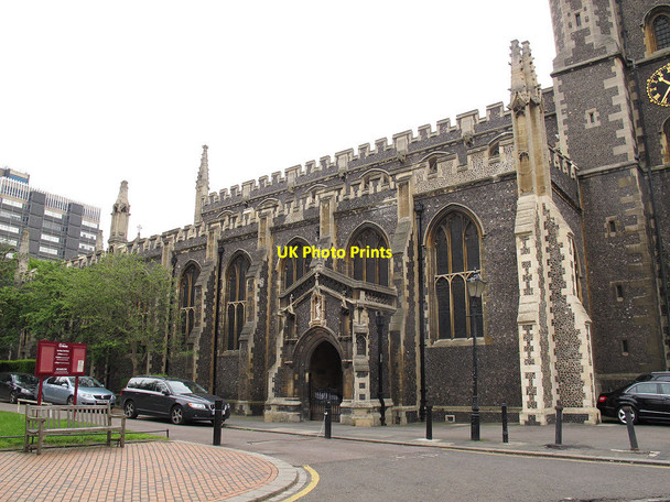 Photo 6"x4" Croydon Minster: north side Croydon\/TQ3365 c2012
