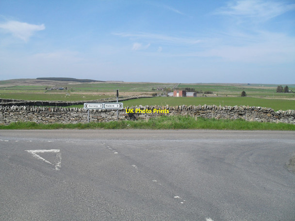 Photo 6"x4" Junction west of Halkirk, east of Dorrey Calder Mains c2012