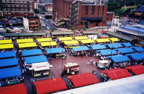 Photo 6"x4" Leeds Outdoor Market Leeds\/SE3034 c2000