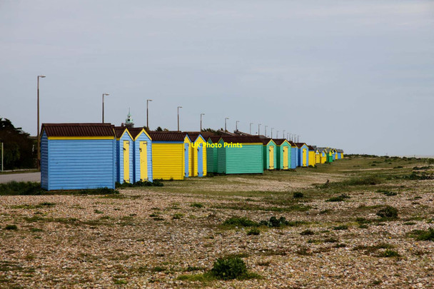 Photo 6"x4" Beach huts on East Beach Littlehampton c2012