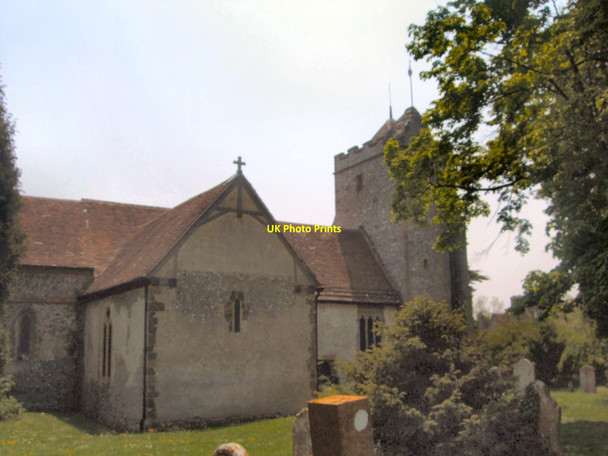 Photo 6"x4" Church of St Mary Burpham Arundel c2012