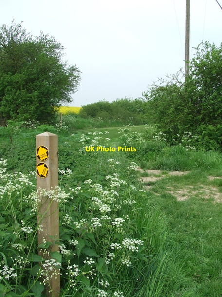 Photo 6"x4" Footpath Signs Haverhill\/TL6645 c2012