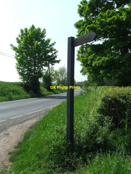 Photo 6"x4" Footpath Sign Foxearth\/TL8344 c2012