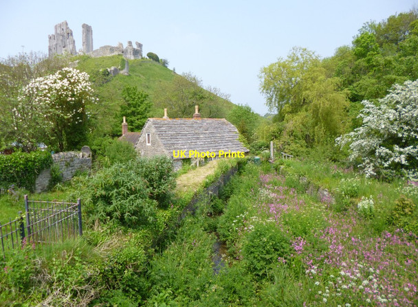 Photo 6"x4" Corfe Castle, River Corfe Corfe Castle c2012
