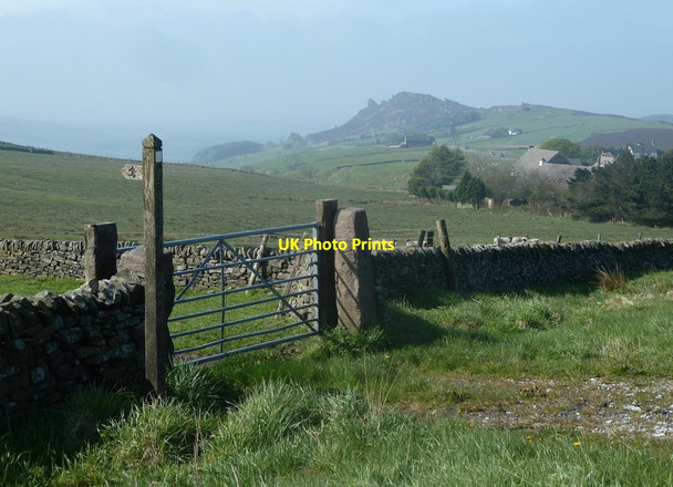 Photo 6"x4" Start of footpath and view to Ramshaw Rocks Roche Grange c2012
