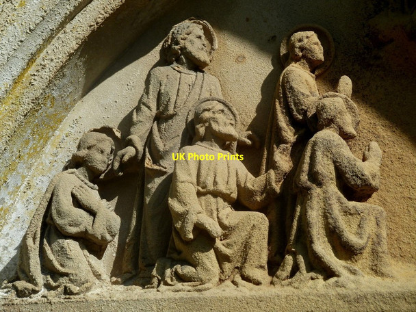 Photo 6"x4" Porch detail, Abbeycwmhir church Abbeycwmhir c2012