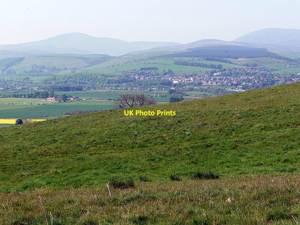 Photo 6"x4" Grassland below Gled Law East Horton c2012