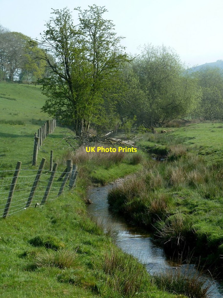 Photo 6"x4" Infant River Marteg from the Brondre Fawr farm track Bwlch-y-sarnau c2012
