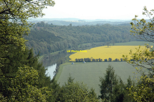 Photo 6"x4" The Wye Valley from Capler Wood Ballingham Hill c2012