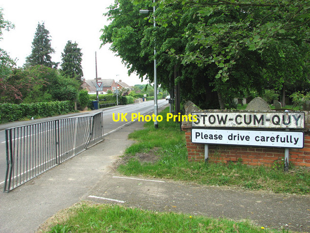 Photo 6"x4" B1102 road through Stow-cum-Quy Stow cum Quy c2012