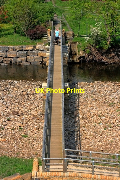 Photo 6"x4" Footbridge over the Wear Frosterley c2012