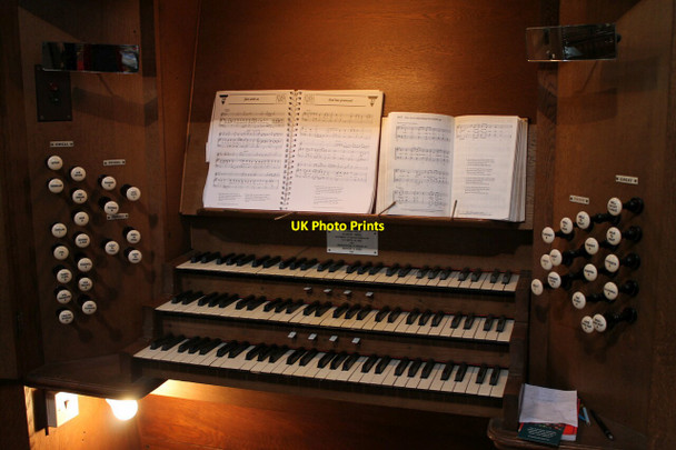 Photo 6"x4" Organ Console, All Saints' church, Friskney Friskney c2012