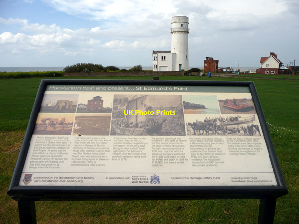 Photo 6"x4" Information Board, Hunstanton, Norfolk Hunstanton c2012