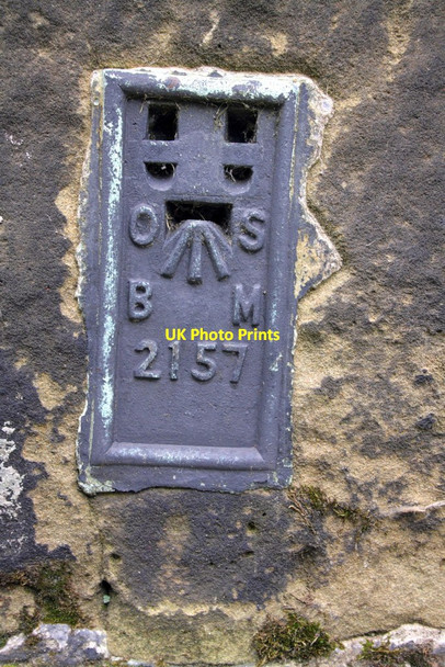 Photo 6"x4" Benchmark bracket on All Saints Church Northallerton c2012