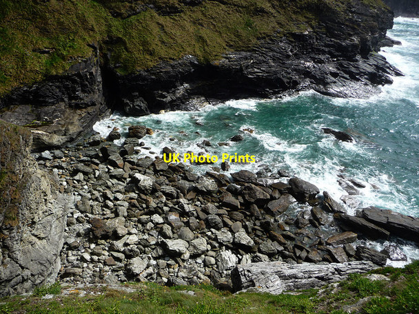 Photo 6"x4" Shore by Tintagel Head Tintagel c2012