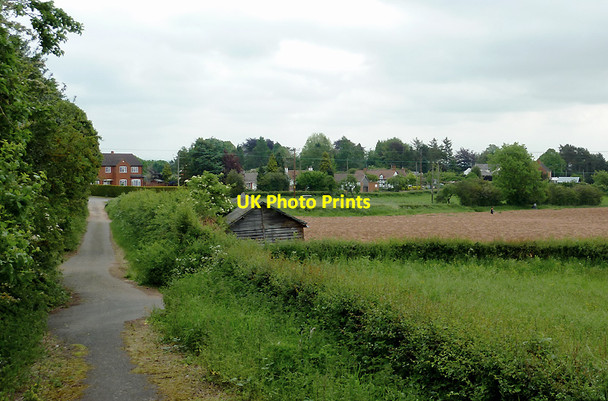 Photo 6"x4" Footpath and fields near Crossway Green, Worcestershire Crossway Green\/SO8468 c2012