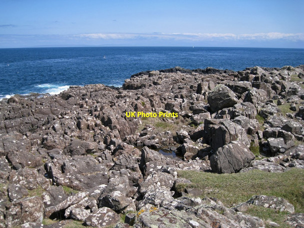 Photo 6"x4" Rocky shore at Rubha na h-Aiseig Balmacqueen c2012