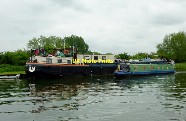 Photo 6"x4" Two boats on the canal near Slimbridge, Gloucestershire Shepherd's Patch c2012
