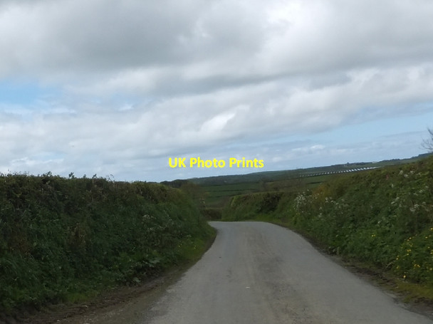 Photo 6"x4" Road from Virworthy to Virworthy Wharfe Alfardisworthy c2012