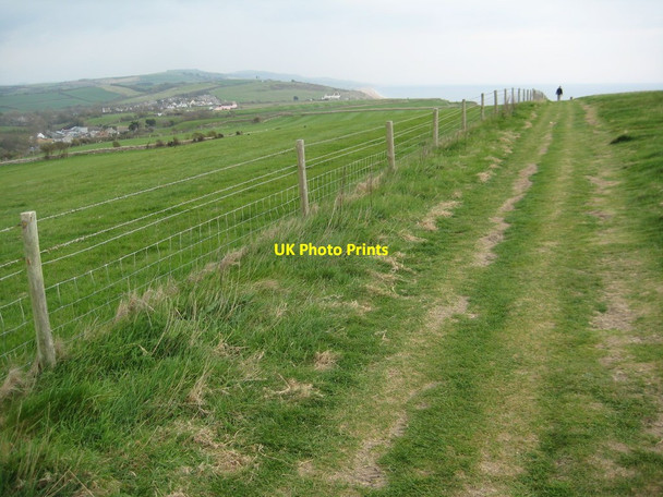 Photo 6"x4" Coast path on Burton Cliff Burton Bradstock c2012