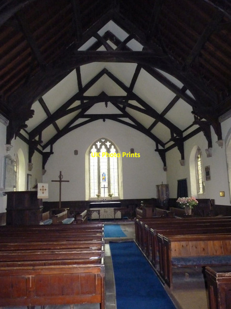 Photo 6"x4" St Calixtus' church interior Astley Abbotts c2012