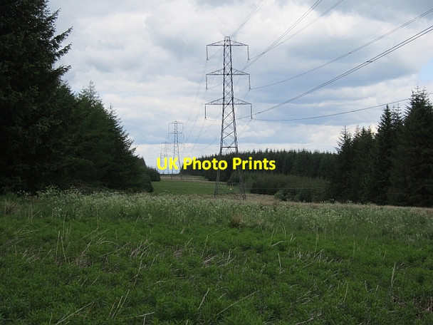 Photo 6"x4" Power line, Ardochrig Laigh Carnduff c2012 P1