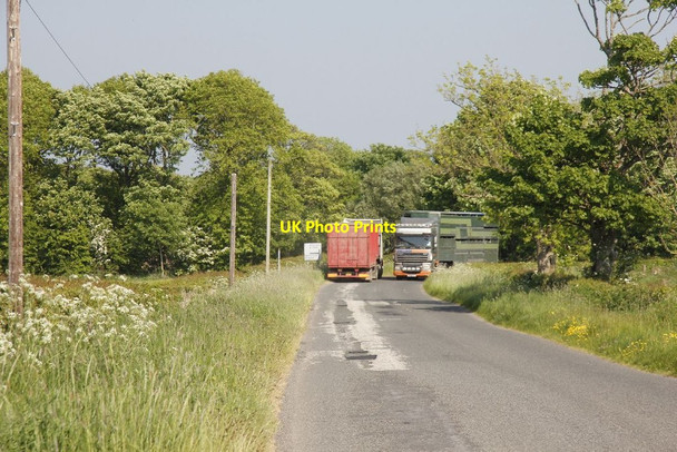 Photo 6"x4" Passing on the bend Garlieston c2012