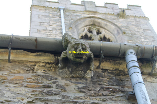 Photo 6"x4" Gargoyle on St Genewys church, Scotton Scotton\/SK8899 c2012