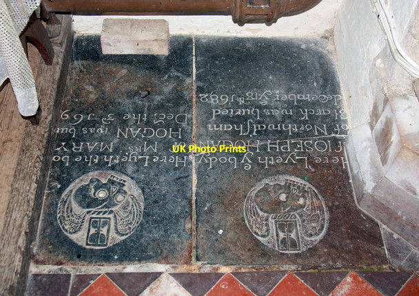 Photo 6"x4" St Mary, Roughton - Ledger slab Roughton\/TG2137 c2012