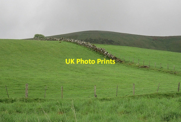 Photo 6"x4" Dyke beneath Dungavel Hill Newton\/NS9331 c2012