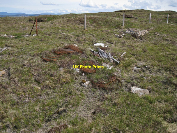 Photo 6"x4" Old fence, newer fence Borreraig c2012