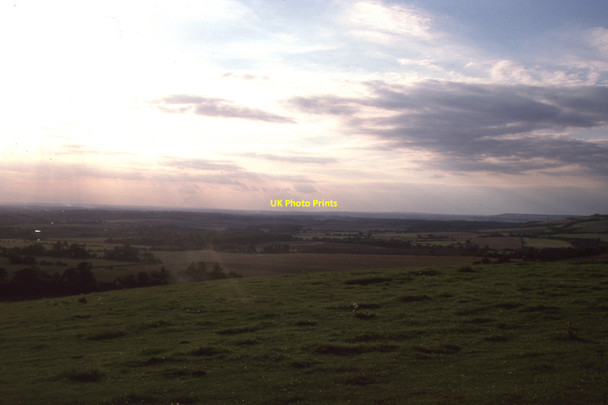 Photo 6"x4" Farthing Common: view towards Romney Marsh Skeete c1996