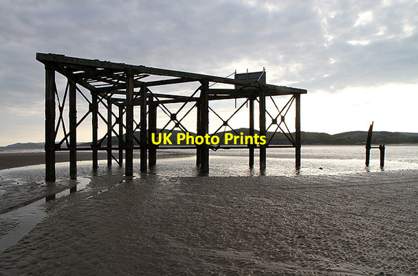 Photo 6"x4" A timber structure on Mersehead Sands Barend\/NX8855 c2012