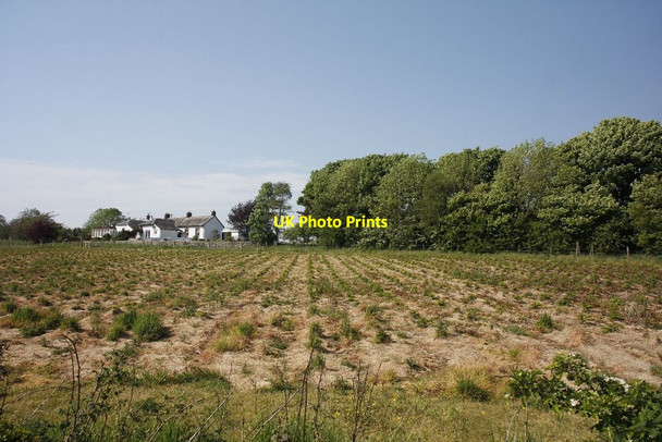 Photo 6"x4" Station over the field Garlieston c2012