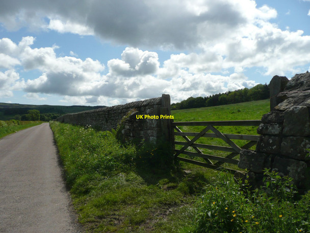 Photo 6"x4" Substantial stone field wall Bolton\/NU1013 c2012