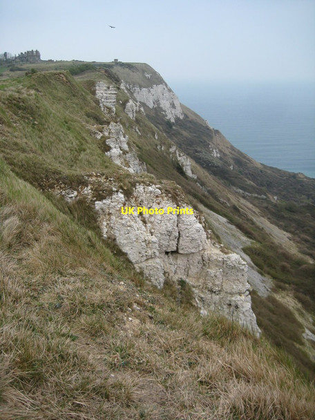 Photo 6"x4" Cliffs above White Nothe Chaldon Herring or East Chaldon c2012