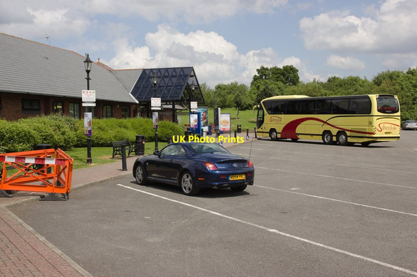 Photo 6"x4" Coach Parking Bays, Tibshelf Services Tibshelf Wharf c2012